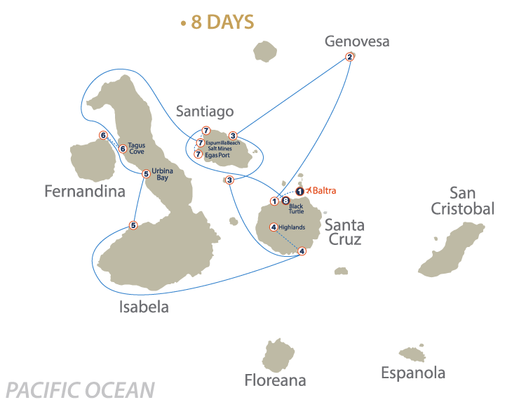 Rosalinda North Itinerary 8 days